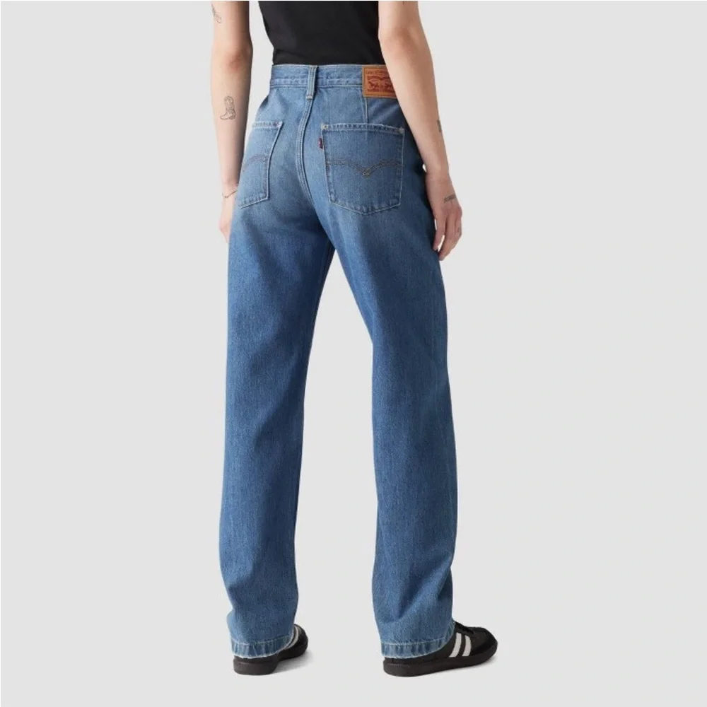 Levi's Women's Mid-Rise 94's Baggy Straight Leg Jeans - It's Gonna Be May - Picture 4 of 9